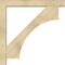 Ekena Millwork Westlake Block Rough Sawn Bracket w/ Offset Brace, Douglas Fir, 6"W x 42"D x 42"H BKT0604X42X42WTL05RDF - alternate 3